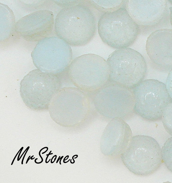 5mm (2194) Light Blue Moonstone Round Cabochon
