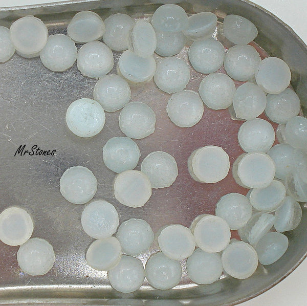 5mm (2194) Light Blue Moonstone Round Cabochon