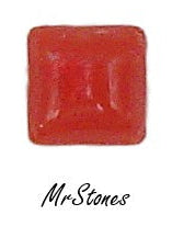 4mm (2043) Cherry Red Square Shape Buff Top Doublet
