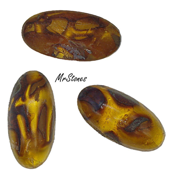 25x12mm (1685) Topaz Fire Matrix Oval Cabochon Specialty