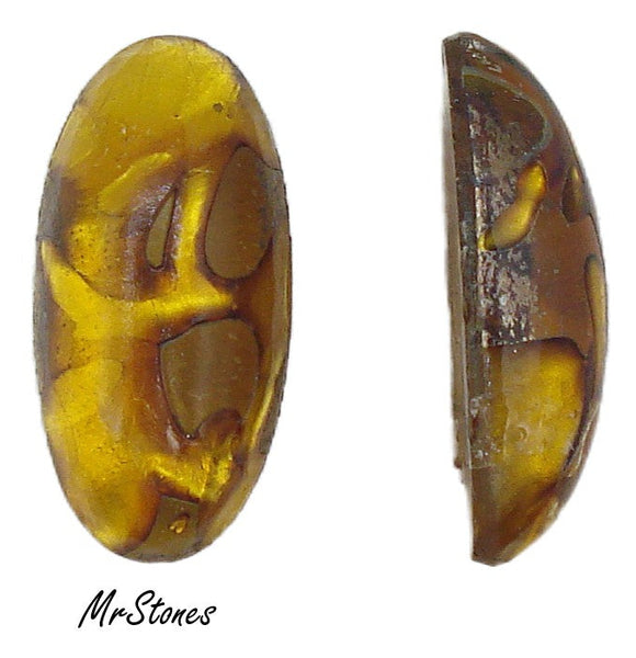 25x12mm (1685) Topaz Fire Matrix Oval Cabochon Specialty