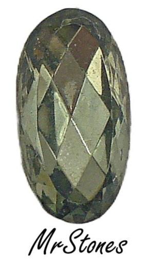 12x6mm (4123/2) Black Diamond Oval Shape Shallow Cut (11.7x6.2mm)