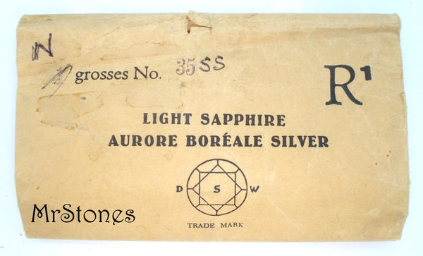 7.4mm (1100) (35ss) Light Sapphire AB Round Chaton