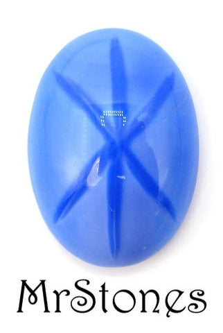 18x13mm (1755) Royal Blue Star Oval Cabochon