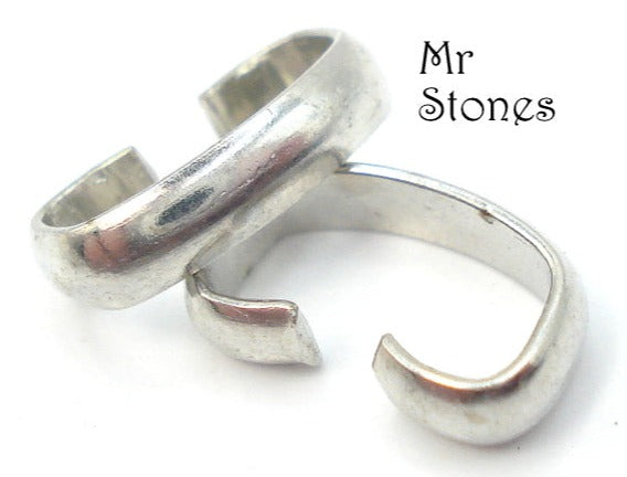 2.25mm Connector Silver Plated 3pc/$1.00