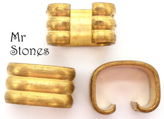 12x6mm (F0168) Corrugated Brass Connector
