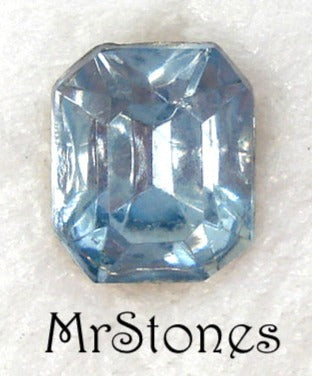 8x6.5mm (4600/2) TTC Light Sapphire Blue Cushion Octagon German