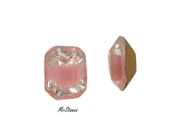 10x8mm (4600/2) Pink Givre Cushion Octagon
