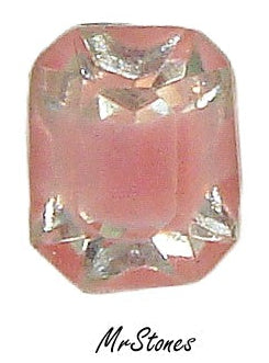 10x8mm (4600/2) Pink Givre Cushion Octagon