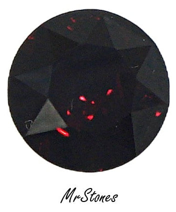 14.2-14.5mm (1200) (60ss) M/C Red Garnet Round Dentelle