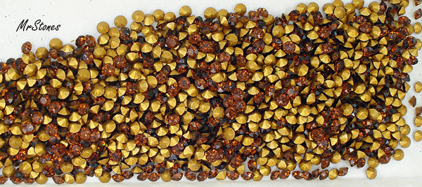 2.75mm (1200) (10ss) M/C Smoked Topaz Round Dentelle