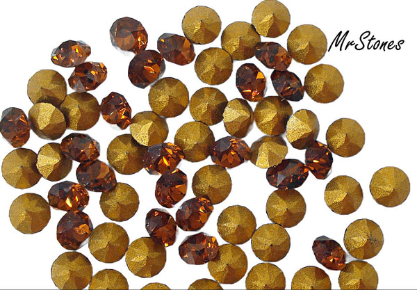 2.75mm (1200) (10ss) M/C Smoked Topaz Round Dentelle