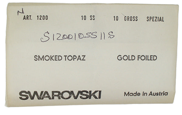 2.75mm (1200) (10ss) M/C Smoked Topaz Round Dentelle