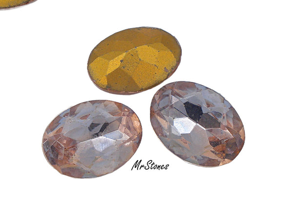18x13mm (4130/2) TTC Bi-Color Peach Light Amethyst Oval Shape