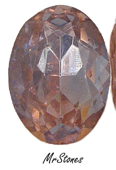18x13mm (4130/2) TTC Bi-Color Peach Light Amethyst Oval Shape