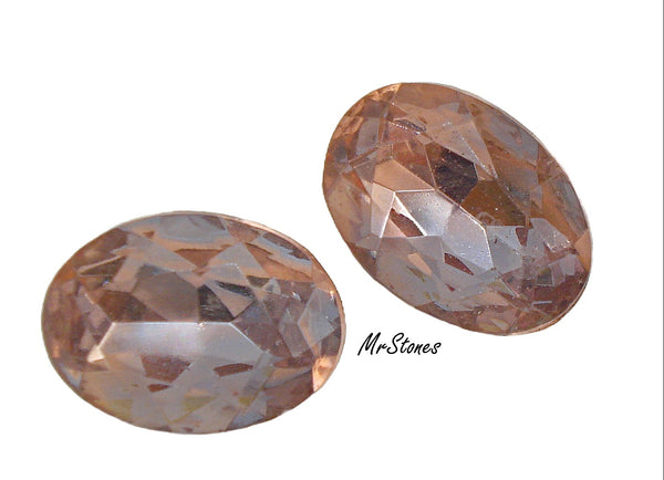 18x13mm (4130/2) TTC Bi-Color Peach Light Amethyst Oval Shape
