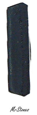 10x8mm (S16) Natural Black Onyx Cushion Shape with Slot Hole W.G. 3pcs/$1.50