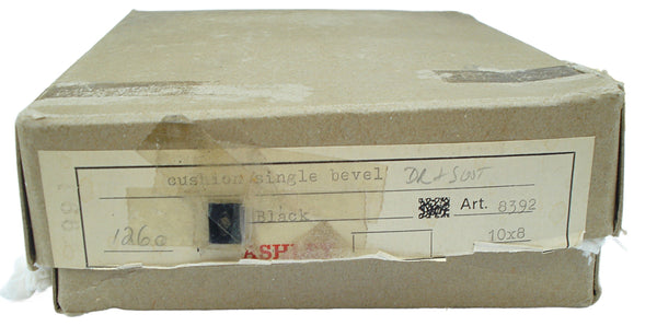 10x8mm (S16) Natural Black Onyx Cushion Shape with Slot Hole W.G. 3pcs/$1.50