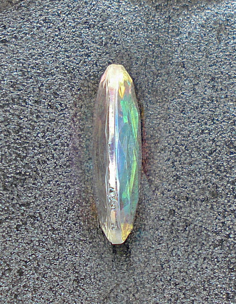 18x13mm (4190/2) Crystal AB Fully Faceted Top Oval Shape Same on Both Sides