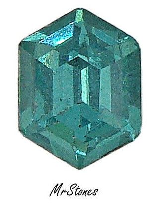 13x10mm (4732) M/C Light Emerald Pointed Ends Step Cut Cushion/Baguette
