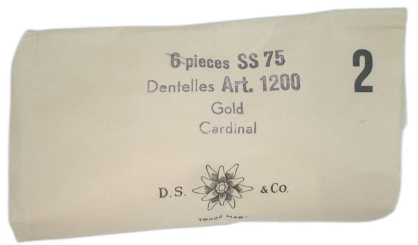 18mm (1200) (75SS) Cardinal Round Dentelle Machine Cut