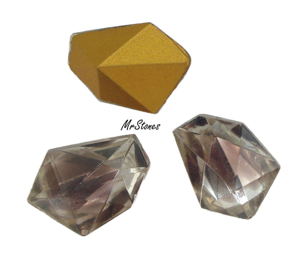 22x16x5mm (4743/2) Bi-Color Amethyst Givre' Gammatic Shape
