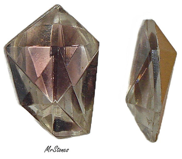 22x16x5mm (4743/2) Bi-Color Amethyst Givre' Gammatic Shape