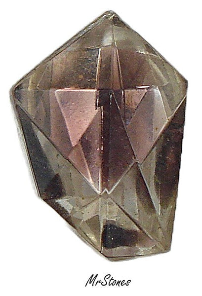 22x16x5mm (4743/2) Bi-Color Amethyst Givre' Gammatic Shape