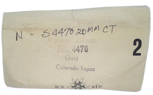 20mm (4470) Colorado Topaz Antique Square Shape