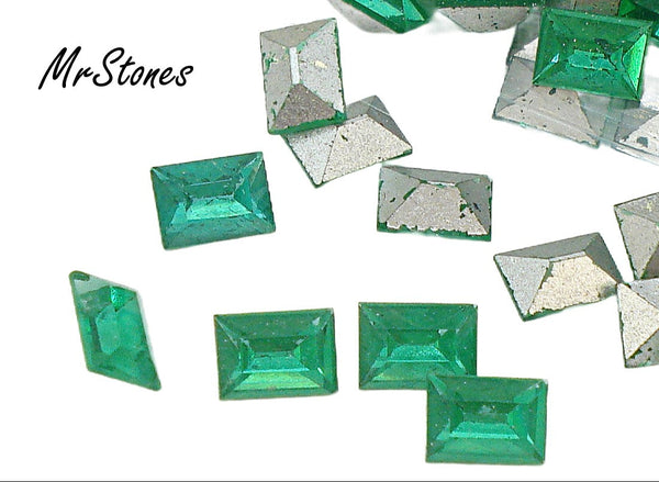 7x5mm (4500) M/C Austria Light Emerald Baguette 5pk/$1.00