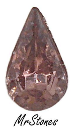 10x6mm (4315/2) Amethyst Pear Shape Teardrop Scalloped Edge