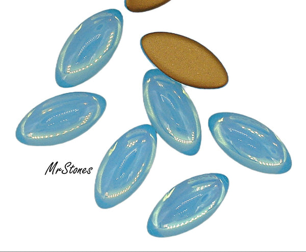 15x7mm (3175) Aqua Opal Marquise Navette Cabochon