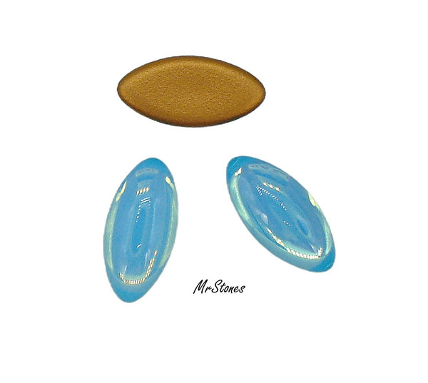 15x7mm (3175) Aqua Opal Marquise Navette Cabochon