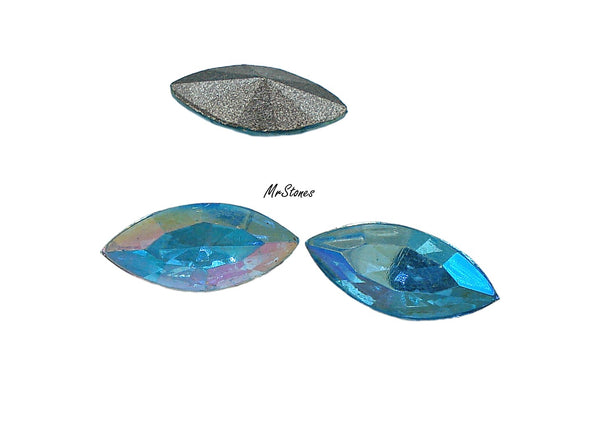 15x7mm (4200/2) TTC Aqua AB Marquise Navette