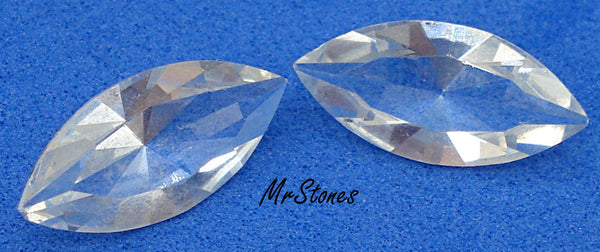 15x7mm (4200) M/C Crystal Un-foiled Clear Marquise Navette