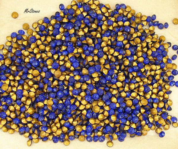 4mm (1100) (32pp/16ss) Sapphire Demi-Fin France Round Chaton