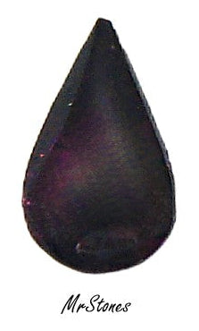 10x6mm (3101) Dark Amethyst Purple Pear Shape Teardrop Buff Top Doublet