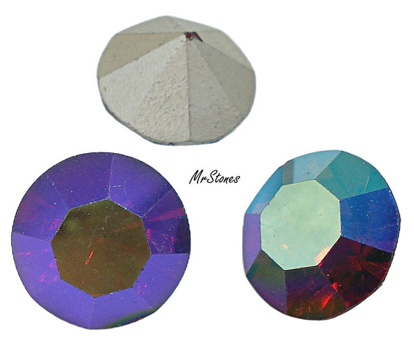 10.9-11.3mm (1100) (48ss) Siam Ruby AB Round Swarovski