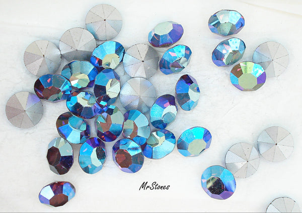10.9-11.3mm (1100) (48ss) Amethyst AB Round Swarovski
