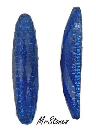 22x5mm (1685) Sapphire Blue Oval Nugget Cabochon