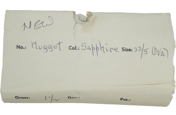 22x5mm (1685) Sapphire Blue Oval Nugget Cabochon