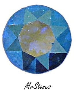 8.2-8.4mm (1200) (39ss) M/C Sapphire AB Round Dentelle Swarovski