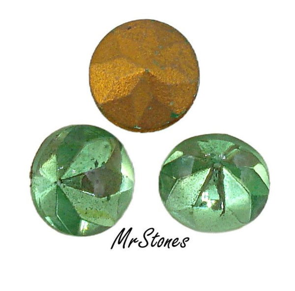 8.0-8.3mm (1109/3) (39ss) Peridot Green Round Buff Top Doublet