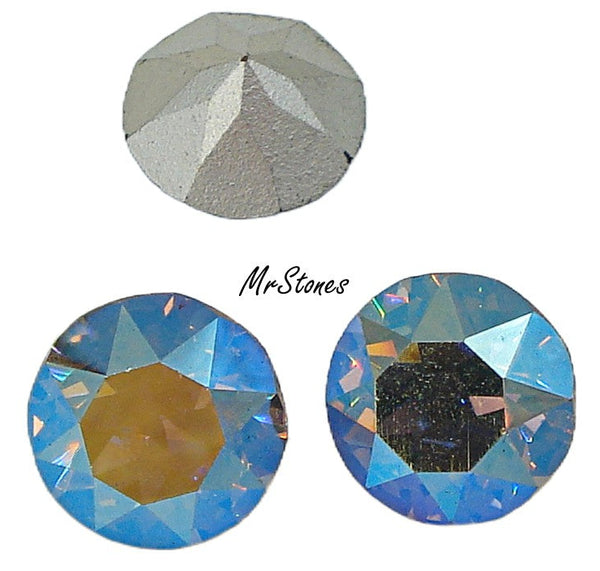 8.2-8.4mm (1200) (39ss) M/C Starlight Black Diamond AB Round Dentelle Swarovski