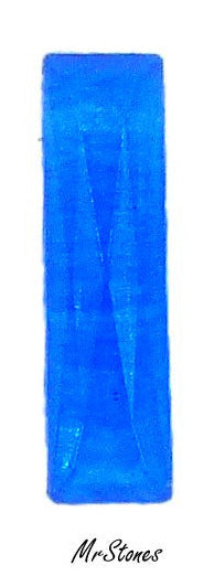 18x5mm (3932) Cobalt Blue Unfoiled French Cut Flatback Baguette (17.3x4.7mm)