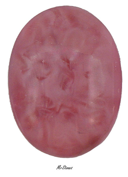 30x24mm (2195) Pink Moonstone Oval Cabochon