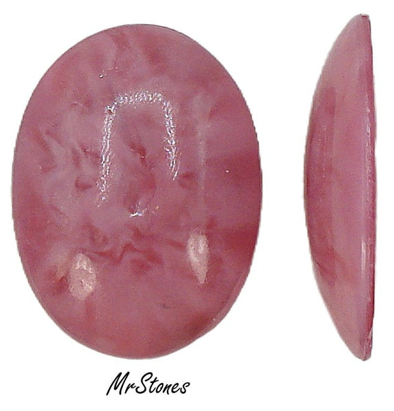 30x24mm (2195) Pink Moonstone Oval Cabochon