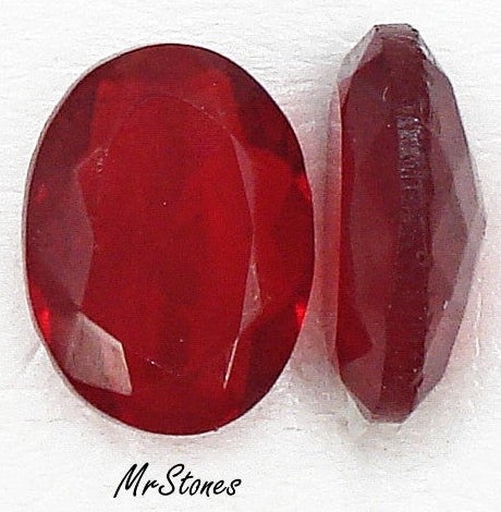 18x13mm (4130/2) TTC Siam Red Unfoiled Oval Shape