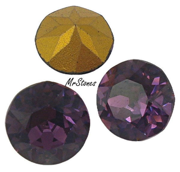 10.9-11.3mm (1200) (48ss) Amethyst Purple Dentelle Round KS Co. Swarovski M/C