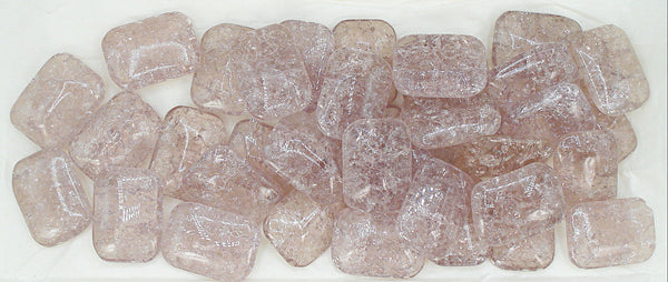 18x13mm (3436) Lt Amethyst Crackle Cushion Octagon Buff Top Doublet 1pc or 36pc Pkg